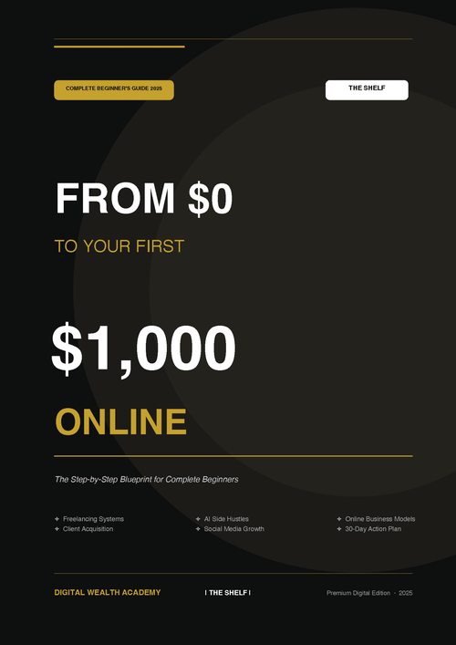 From 0$ To Your First $1,000 Online - The Shelf